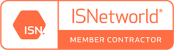 We are currently an ISN compliant contractor and maintain a 100% (A) rating with all of our clients on ISNetworld.